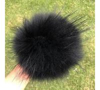 SUKORI Pompon en Fourrure de Renard Naturelle, 2 pièces, pour Chapeau, Bonnets, Pompon en Fourrure pour Casquettes, Sacs, Accessoires d'écharpe