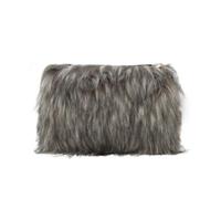 SUKUTU Faux Fourrure soirée sacs à main pour Femmes doux Fuzzy poussé Crossbody sac à épaule avec ceinture à chaîne