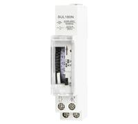 SUL180N - minuterie mécanique de 15 Minutes, Programmable sur 24 heures, interrupteur horaire sur Rail Din, relais de minuterie 16A 85~250VAC