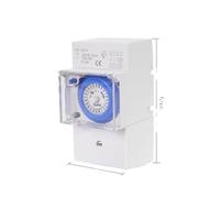 SUL181H SUL181D Mechanical Timer Time Switch Relay Electrical Programmable Timer 24 hour Din Rail Timer Switch AC220V MQXFCZUX(SUL 181 h)