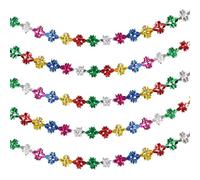 sulanmo 5PCS Guirlande Colorée Deco, Guirlandes Arc-en-Ciel PVC en Forme Moulin à Vent, Bannière à Suspendre Multicolore pour Décoration Carnaval Fête Anniversaire Mariage
