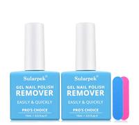 Sularpek 2x15ml Dissolvant Vernis Semi Permanent, Dissolvant Vernis, Dissolvant Semi Permanent, Gel Nail Polish Remover en 3-5 Minutes, Facilement et Rapidement N'abîme pas Vos Ongles