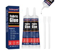 Sularpek Colle Tissu, 2 * 60 ML, Colle Textile, Inodore, Lavable en Machine, Couture pour Jeans, Tissus et Textiles, Polyester, Sans Solvant, Séchage en 24 Heures, Imperméable