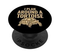 Sulcata Tortue Sulcata Propriétaire Tortue éperon Africaine PopSockets PopGrip Adhésif