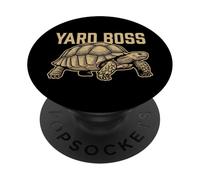 Sulcata Tortue Sulcata Propriétaire Tortue éperon Africaine PopSockets PopGrip Adhésif