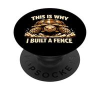 Sulcata Tortue Sulcata Propriétaire Tortue éperon Africaine PopSockets PopGrip Adhésif