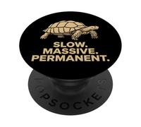 Sulcata Tortue Sulcata Propriétaire Tortue éperon Africaine PopSockets PopGrip Adhésif