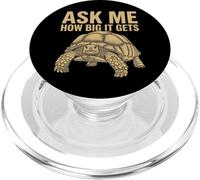 Sulcata Tortue Sulcata Propriétaire Tortue éperon Africaine PopSockets PopGrip pour MagSafe