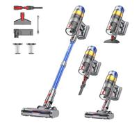 Sulean X8 Aspirateur Balai sans Fil, 48Kpa/580W/70Min Aspirateur sans Fil Puissant avec Écran Intelligent, Anti-Emmêlement, 1,6L Capacité Aspirateur Balai pour Tapis, Sols Durs et Poils d'animaux