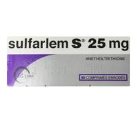 Sulfarlem S 25mg 90 Comprimés