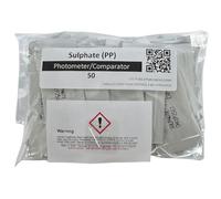 Sulfates Réactifs de test d'eau pour PoolLab 2.0, réactif de mesure de sulfate (5-100 mg/l (ppm)) - Durée de vie : 2 ans - 50 coussinets en poudre (PPPSULP50)