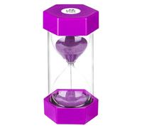 SuLiao Hourglass Lot de 2 sabliers 10 minutes violets pour le brossage des dents des enfants, la crèche, le bureau, la maison, la décoration, les jeux, la salle de classe, la cuisine
