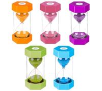 SuLiao Sablier multicolore pour enfants, 1/3/5/10/30 minutes, sûr et durable, parfait pour la salle de classe, les jeux, la décoration de la cuisine