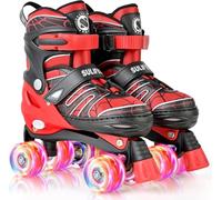 SULIFEEL Patins à roulettes réglables pour Enfants de 3 à 5 Ans, 5 à 8 Ans, 6 à 12 Ans, avec 4 Tailles de lumière réglable sur Roues, Meilleur Cadeau pour Les Enfants pour Les débutants, Sports