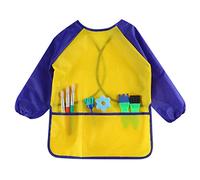 SULIUDAJI 1 Pièces Blouse Peinture Enfant, Tablier de Peinture Imperméable Blouse de Peinture pour Enfant Manche Longue, l'âge 8-10 Ans（Taille L）