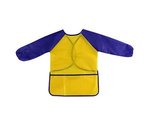 SULIUDAJI 1 Pièces Blouse Peinture Enfant, Tablier de Peinture Imperméable Blouse de Peinture pour Enfant Manche Longue, l'âge 5-8 Ans（Taille M）