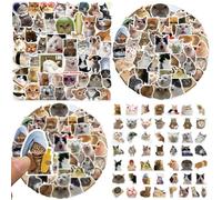 SULIUDAJI 100 Pièces Stickers Chat Mignon - Autocollants Patte De Chat Humour - Gommettes Pour Scrapbooking