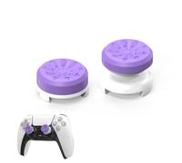 SULIUDAJI 2 pièces Thumbsticks, Silicone Joystick Grips Caps pour PS4 Controller et pour PS5 Controller à Aide avec Viser, Controller et Réduire Pouce Fatigue, Violet
