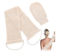 SULIUDAJI 4 pezzi Sangle Lave Dos Exfoliant, Gant savon en Fibres Végétales, Sangle Dos à Savon Naturel Exfoliant à savon Douche pour La Baignade et Le Lavage