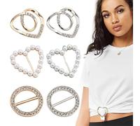 SULIUDAJI 6 Pièces Broche Femme Vetement,Broches Phoenix En Strass,Broches Pour Vêtements Et Accessoires,Cadeaux D'Amitié Pour Femmes Clips T-Shirt Écharpe Boucles Clipsen Alliage Pour Écharpe