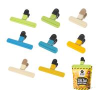 SULIUDAJI 8 Pièces Pince Sachet Alimentaire, Grand Et Petit De Clips De Couleur Pour Sacs,Plastique Pince Alimentaire Fermeture Pour Emballage Cuisine Snack Collations, Stockage Café, Chips Pain