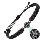 SULIUDAJI Hommes et Femmes, Bracelet Photo Personnalisé Avec 100 façons dont je t'aime Projection, pour Couple Femmes Hommes Ami Cadeau de Saint-Valentin Anniversaire Tous les jours