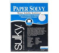 Sulky Stabilisateur de tissu Solvy soluble dans l'eau pour arts, artisanat et couture Blanc 6 UK EU