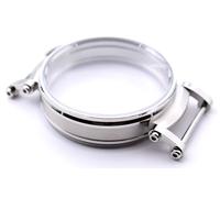 Sulla Boîtier en acier inoxydable de 47,6 mm compatible avec les mouvements Doxa Nardin Moser LeCoultre Omega (42-44 mm), etc., Combiné, Saphirglas