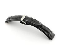 Sulla RIOS1931 Performance Bracelet de montre fait main en Allemagne en cuir de buffle Taille L, 22 mm, Cuir, Pas de gemme