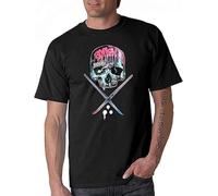 Sullen Art Collective Mashkow Neon Skull Tattoo Artist Men T Shirt Manches Courtes(Medium)