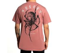 Sullen Bianco T-Shirt Homme Alternative Tatouage Artiste Démon Spider Visage