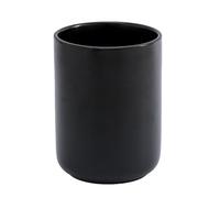 Sullosing Porte-Baguettes Multifonction pour ustensiles de Cuisine, Pot à ustensiles Mat Tendance, Support à ustensiles de Cuisine en céramique pour comptoir(Black,XL)