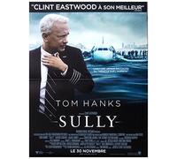SULLY Affiche Cinéma Originale Grand Format (160x120 cm Pliée) Clint Eastwood