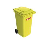 SULO Bac à ordures 240 l HDPE jaune mobile, selon EN 840
