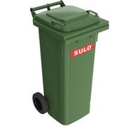 SULO Bac à ordures 80 l HDPE vert mobile, selon EN 840
