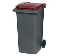 SULO Conteneur 2 roues SULO prise frontale 240 L gris/ rouge