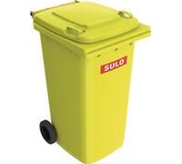 SULO Grand conteneur à déchets 240l HDPE jaune, mobile, selon EN 840 - 1093378