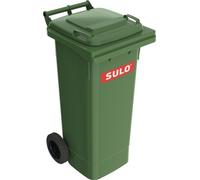 SULO Grand conteneur à déchets 80l HDPE vert mobile, selon EN 840 - 1093343
