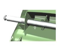 Sulo poubelles Accessoire Remplacement Vario Lot de 10 inserts filetés Support Roues, etc, Ersatzachse MGB 240, 340 und 360 (22198)