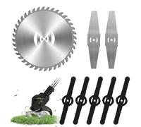 Sulobom Têtes de lame de rechange sans fil en acier inoxydable, accessoires de débroussailleuse de jardin, lames de débroussailleuse de jardin, accessoires pour débroussailleuses de jardin (B)