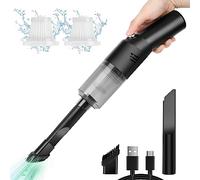 suloea Aspirateur Voiture, Aspirateur de Table sans Fil(0.68lb),Mini Aspirateur a Main,4500Pa Petit Aspirateur à Main Portable Puissant pour Voiture/Table
