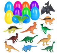 SULOLI 12pcs Oeuf de Paques Jouet Dinosaure Jouet Paques
