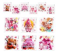 SULOLI Sac Cellophane, 120pcs Sacs Cellophane Saint-Valentin,Sacs de Bonbons pour Biscuits,Chocolat,Mariage,Anniversaire,Saint-Valentin,Fêtes