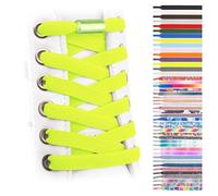 SULPO 2 Paires Lacets élastique plats - attache rapide - Lacets colorés à fermeture rapide - Lacets élastiques pour chaussures - Caoutchouc - Lacets - Lacets enfants & adultes pour baskets