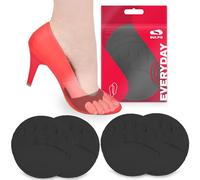SULPO 4 paires Coussinet chaussure pour les ampoules - Coussinet d'avant-pied - Coussinets metatarsiens - Coussinet plantaire pour les talons hauts - Respirant - Amortissante - Noir