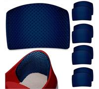 SULPO 4 paires - Coussinet talon chaussure - Semelle chaussure trop grande - Protege talon chaussure - Crevasse talon - Semelle talon -Protection chaussure -Patch pour semelle -protege pied bleumarine
