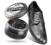 SULPO Cirage noir - Shoe Cream - Cirage pour chaussures - Crème pour cuir - nettoyant chaussure - Basé sur l'eau - renovateur - Entretien du cuir - Cuir véritable et synthétique - 50ml