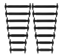 SULPO Fun Laces - Lacets élastiques en silicone - sans attache - pour chaussures hautes et basses - lacets en caoutchouc pour baskets - enfants et adultes