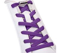 SULPO Lacets chaussures avec fermeture rapide en métal - Lacet elastique adulte et enfant - Lacets elastique plats sans noeuds pour les baskets, converse, sneakers - No Tie Lacets silicone