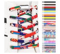 SULPO Lacets chaussures avec fermeture rapide en métal - Lacet elastique adulte et enfant - Lacets elastique plats sans noeuds pour les baskets, converse, sneakers - No Tie Lacets silicone